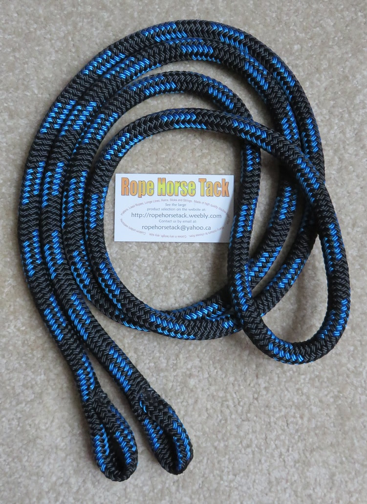 Big Sky Tack and Snacks Horse Rope Loop or Roping Reins 9 Feet with Water Loops